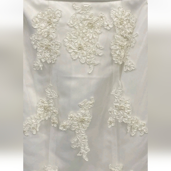 New!!! Tags!! Da Vini Elegant Cream Lace Dress and Corset Set Size 6 - Picture 7 of 10